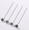 Moissanite Drop Earrings 5-6.5mm Sterling 925 Silver Solitaire Dangle Gift