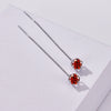 Moissanite Drop Earrings 5-6.5mm Sterling 925 Silver Solitaire Dangle Gift