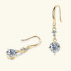 Moissanite Earrings 925 Sterling Silver White Gold Plated Hypoallergenic Studs