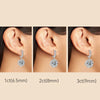 Moissanite Hoop Huggie Earrings 925 Sterling Silver Dangle Drop 3ct 2ct