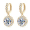 1.0ct each / yellow gold colored silver