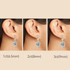 Moissanite Hoop Huggie Earrings 925 Sterling Silver Dangle Drop 3ct 2ct
