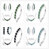 4.5ct Moissanite 925 Sterling Silver Bridal Jewelry Set Ring Necklace Earrings