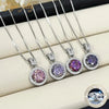 2Ct Moissanite Necklace Earrings Set Sterling Silver 925 Wedding Jewelry