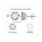 4ct each  rose gold