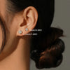 Moissanite Screw-Back Stud Earrings 0.5-2CT Four-Prong S925 Sterling Silver