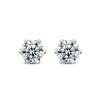 Moissanite Screw Stud Earrings 0.2-2CT D Color 925 Sterling Silver 6 Prong