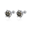 Moissanite Screw Stud Earrings 0.5-2ct D Color 925 Sterling Silver Wedding Studs