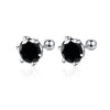Moissanite Screw Stud Earrings 0.5-2ct D Color 925 Sterling Silver Wedding Studs