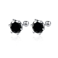 Moissanite Screw Stud Earrings 0.5-2ct D Color 925 Sterling Silver Wedding Studs