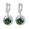 Moissanite 925 Sterling Silver Round D Color Drop Earrings Valentine's Gift