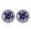 Moissanite Stud Earrings 0.8ct D Color 925 Sterling Silver 18K White Gold