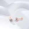 Moissanite Stud Earrings 0.5-2 CT 925 Sterling Silver Rose Gold Plated Gift