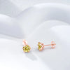 Moissanite Stud Earrings 0.5-2 CT 925 Sterling Silver Rose Gold Plated Gift