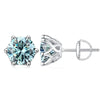 Moissanite Stud Earrings 0.5-2CT Screw Back S925 Sterling Silver 18K Plated