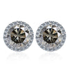 Moissanite Stud Earrings 0.8ct D Color 925 Sterling Silver 18K White Gold