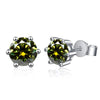 Moissanite Stud Earrings 1-6ct 21 Colors GRA Cert 925 Sterling Silver