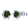Moissanite Stud Earrings 1-6ct 21 Colors GRA Cert 925 Sterling Silver