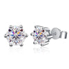 Moissanite Stud Earrings 1-6ct 21 Colors GRA Cert 925 Sterling Silver