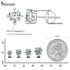 Moissanite Stud Earrings 2CT VVS1 925 Sterling Silver Screw Back Classic
