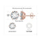 6ct each rose gold
