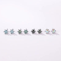 1ct D VVS Moissanite Stud Earrings 925 Sterling Silver 3EX Cut Women Daily