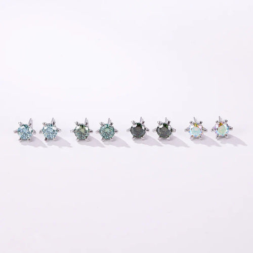 1ct D VVS Moissanite Stud Earrings 925 Sterling Silver 3EX Cut Women Daily