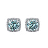 Moissanite Stud Earrings 925 Sterling Silver Round Cut Classic Women's Jewelry