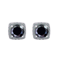 Moissanite Stud Earrings 925 Sterling Silver Round Cut Classic Women's Jewelry