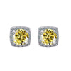 Moissanite Stud Earrings 925 Sterling Silver Round Cut Classic Women's Jewelry