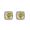Moissanite Stud Earrings 925 Sterling Silver Round Cut Classic Women's Jewelry