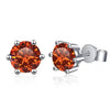 Moissanite Stud Earrings 1-6ct 21 Colors GRA Cert 925 Sterling Silver