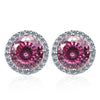 Moissanite Stud Earrings 0.8ct D Color 925 Sterling Silver 18K White Gold