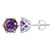 Moissanite Stud Earrings 0.5-2CT S925 Sterling Silver 18K 6-Prong Screw Backs