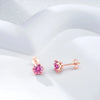 Moissanite Stud Earrings 0.5-2 CT 925 Sterling Silver Rose Gold Plated Gift
