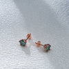 Moissanite Stud Earrings 0.5-2 CT 925 Sterling Silver Rose Gold Plated Gift