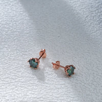 Moissanite Stud Earrings 0.5-2 CT 925 Sterling Silver Rose Gold Plated Gift