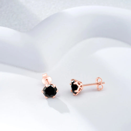 Moissanite Stud Earrings 0.5-2 CT 925 Sterling Silver Rose Gold Plated Gift
