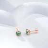 Moissanite Stud Earrings 0.5-2 CT 925 Sterling Silver Rose Gold Plated Gift