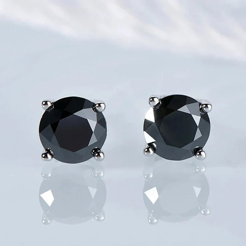 Moissanite Stud Earrings 0.1-3CT S925 Sterling Silver Platinum Plated Bride
