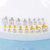 Moissanite Stud Earrings 0.1-3CT S925 Sterling Silver Platinum Plated Bride