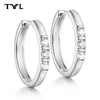 Moissanite VVS1 Drop Earrings 18K Gold Plated 925 Sterling Round Pear Square