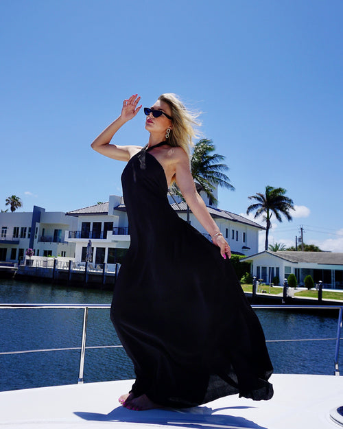 Monaco Maxi Dress - Plisse
