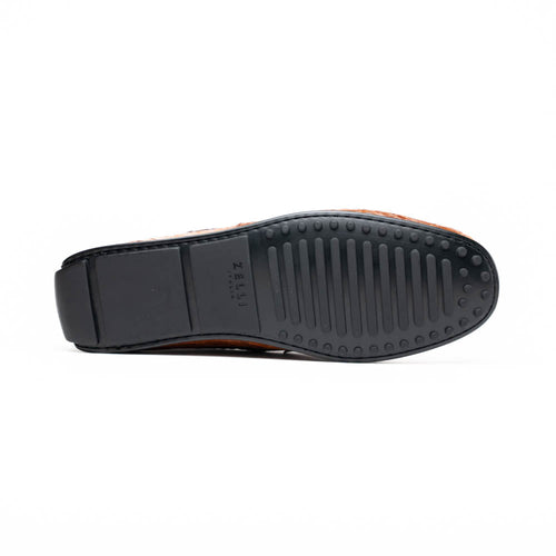 31-103-CGM MONZA Crocodile Driver, Cognac