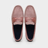 31-160-CDY MONZA Sueded Calfskin with Crocodile Driver Candy