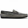 31-160-GRY MONZA Sueded Calfskin with Crocodile Driver, Grey