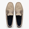 31-160-SND MONZA Sueded Calfskin with Crocodile Driver Sand