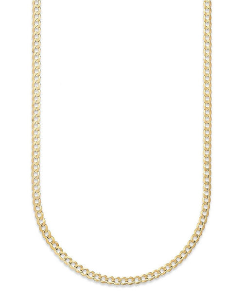 10K Gold Moricci 2MM Italian Cuban Chain Necklace