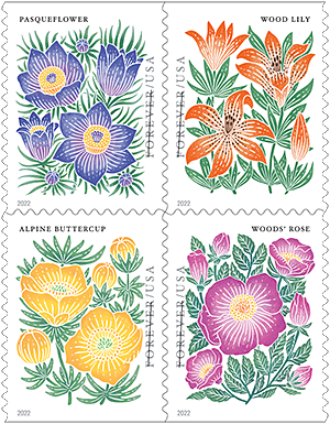 Mountain Flora Forever Postage Stamps – 20 or 100 Stamps