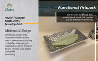 Multi-Purpose Soap Dish And Jewelry Bowl Ceramic Tray For Soap, Jewelry, Snacks